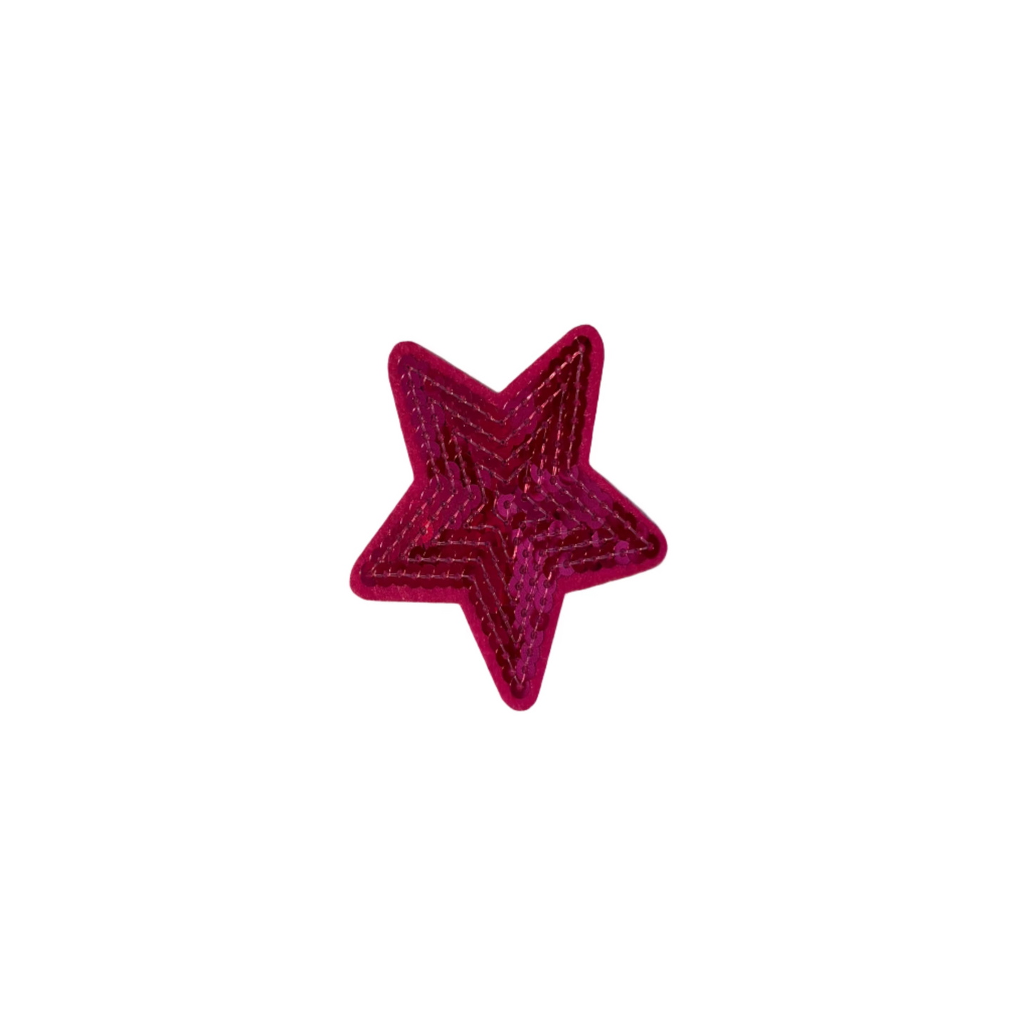 Sequin Pink Star Patch