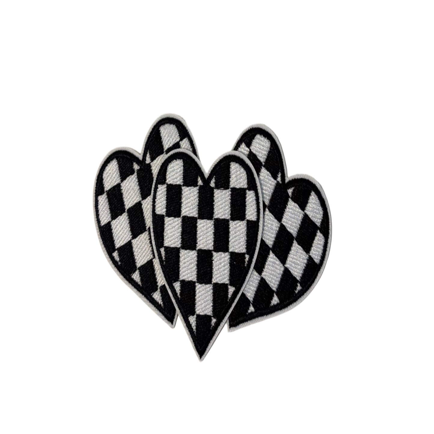 Checkered Heart Patch