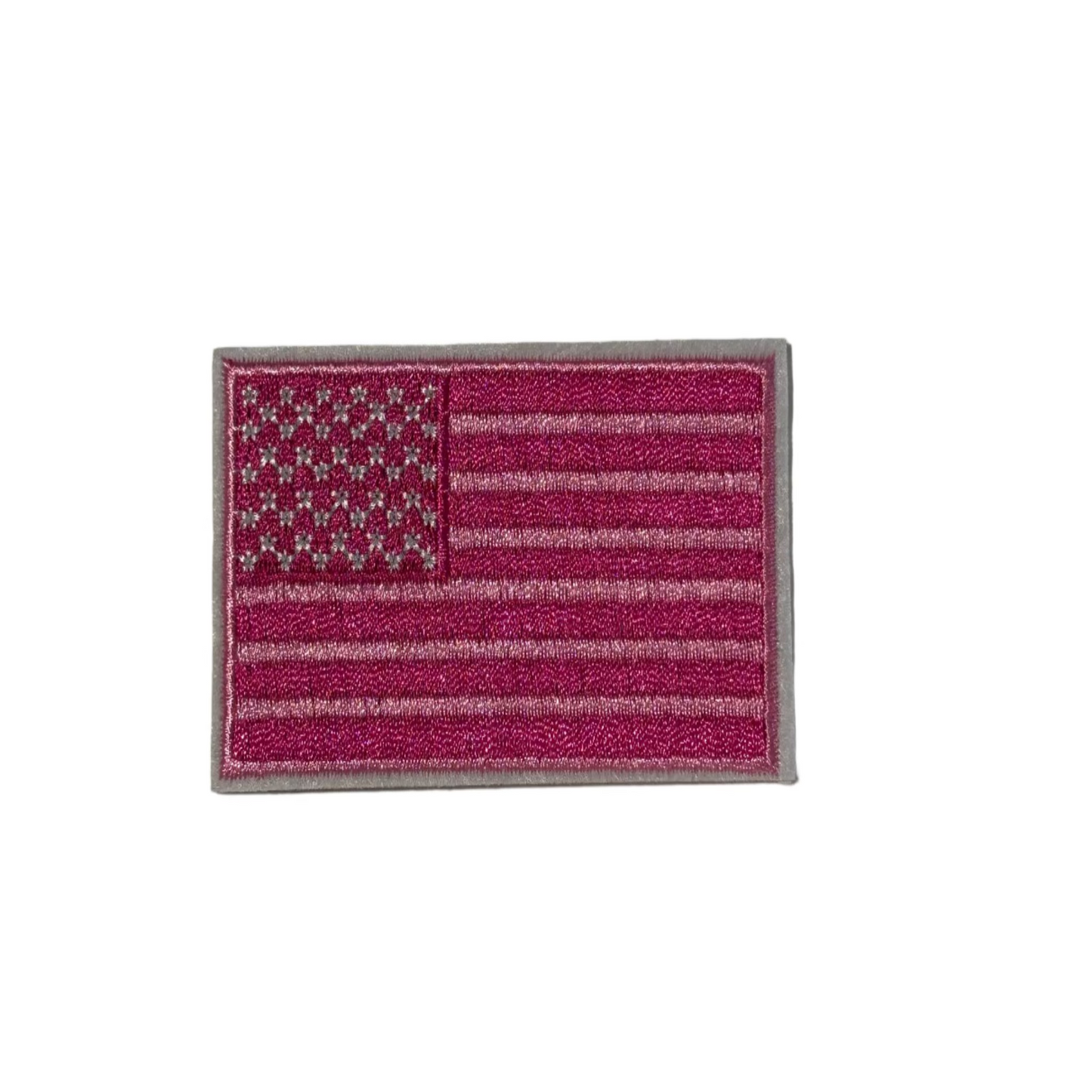 American Flag Patch- Pink