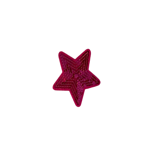 Sequin Pink Star Patch