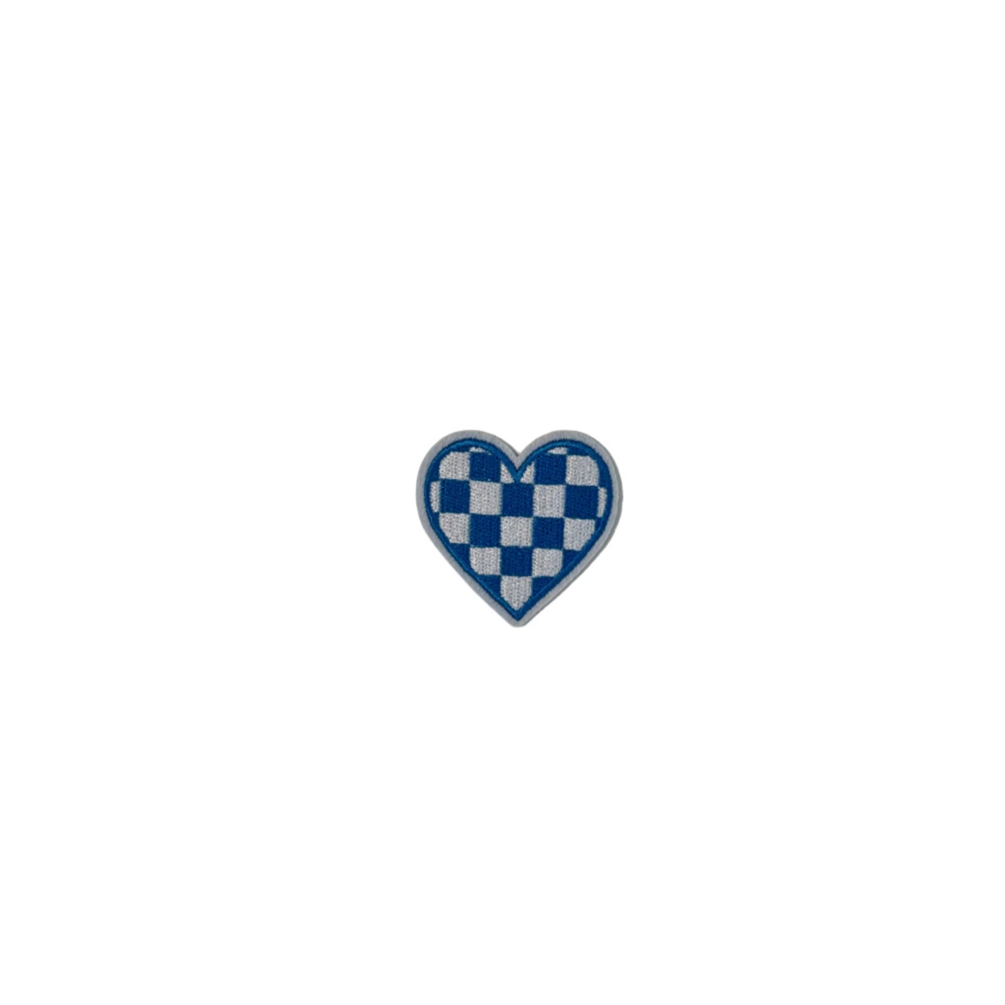 Checkered Heart Multicolored Patch