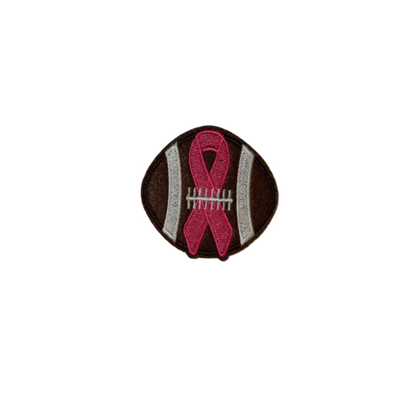 Football Breast Cancer Bow Patch