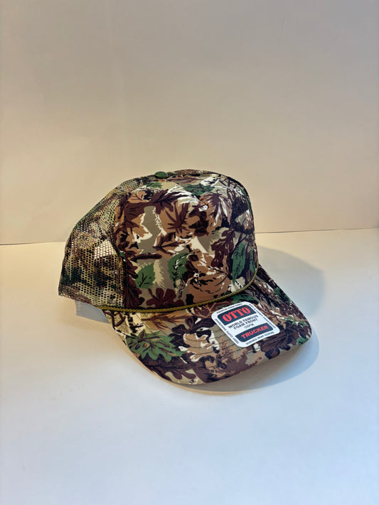 High Profile Snapback Trucker Hat- All Camo