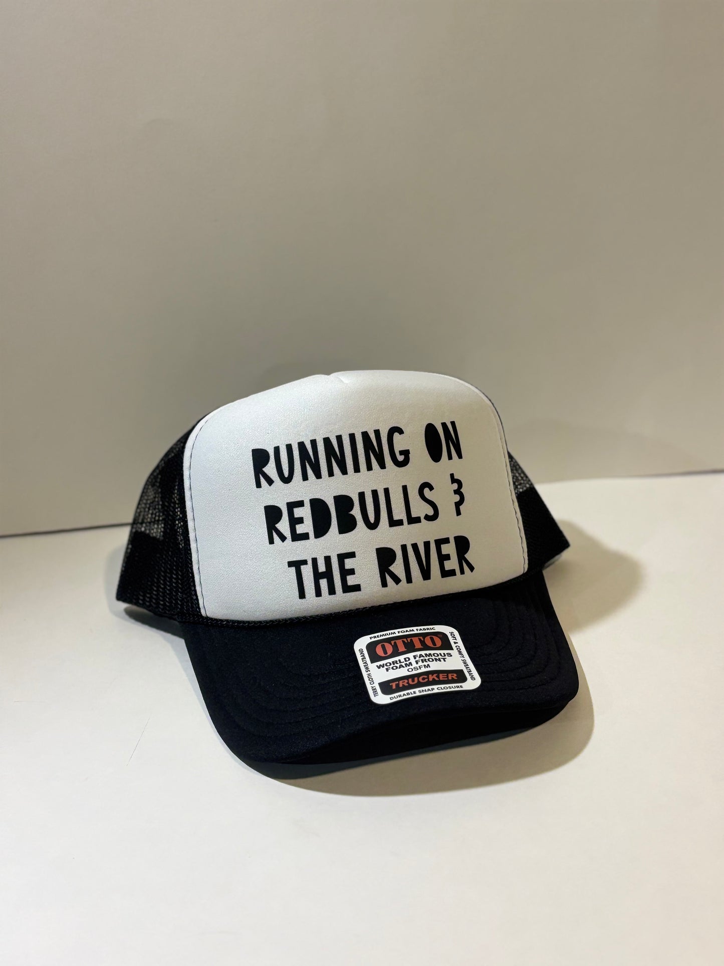 Running on Redbulls & The River Trucker Hat