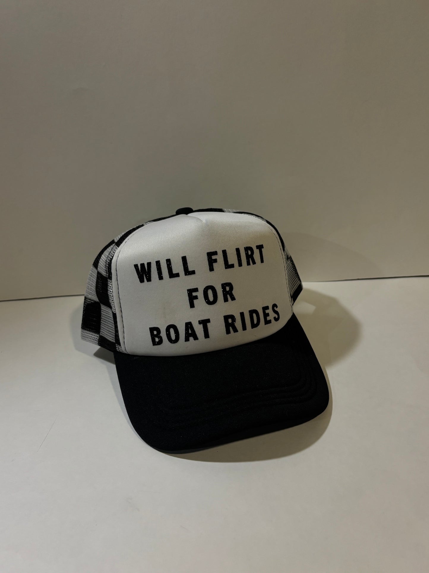 Will Flirt for Boat Rides Trucker Hat