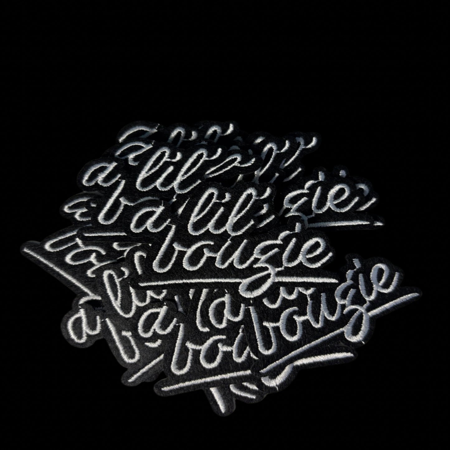A Lil Bougie B & W  Patch