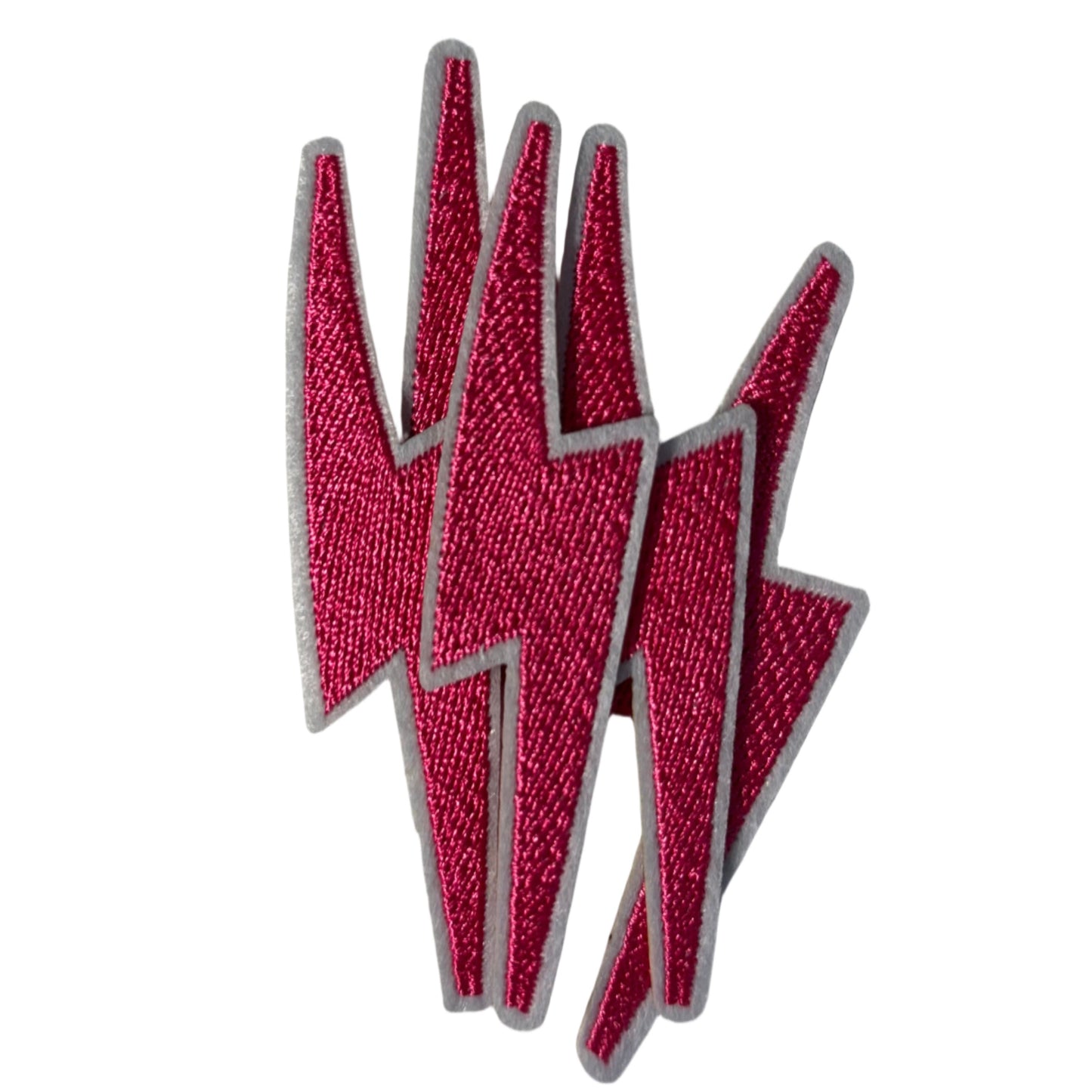 Pink Lighting Bolt Filler Patch