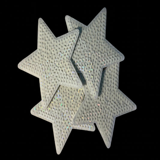 White Sequins Stars