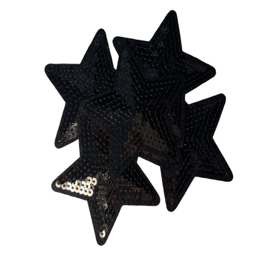 Black Sequins Stars