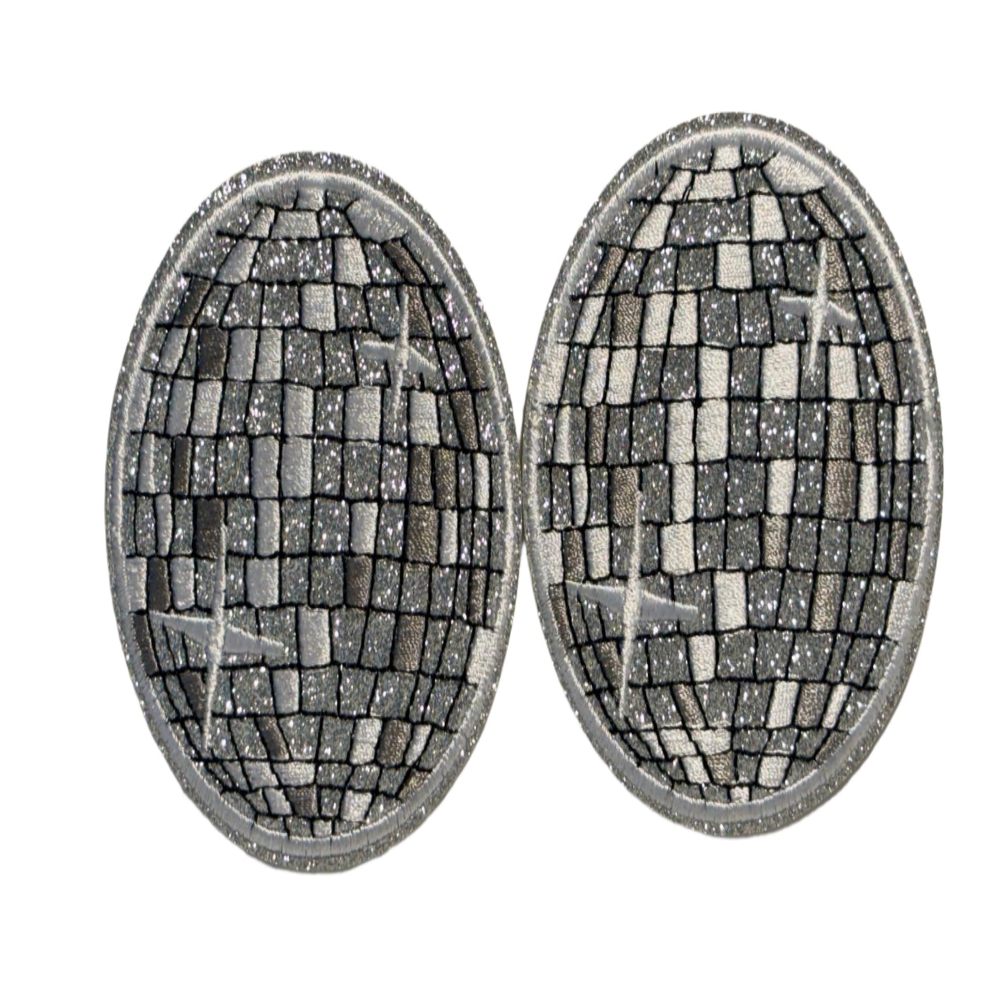 Silver Disco Ball Patch