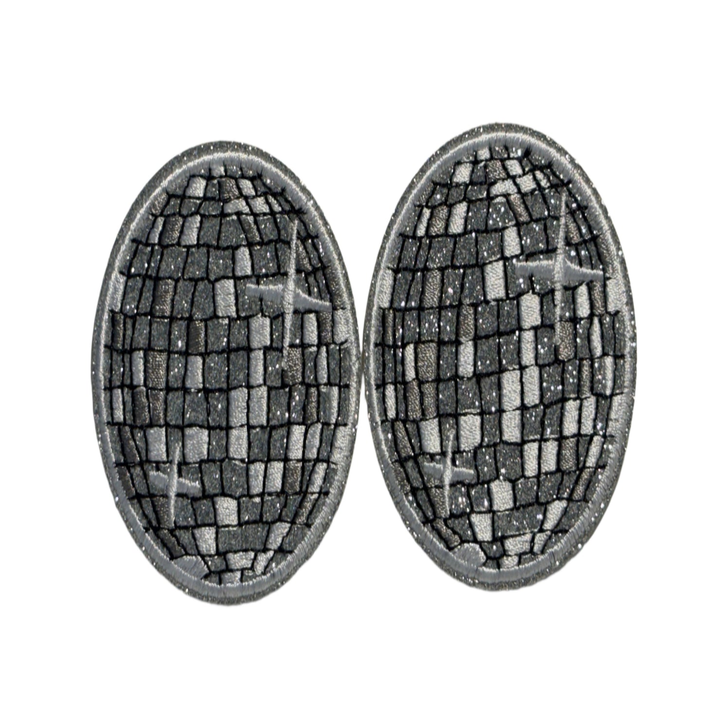 Silver Disco Ball Patch