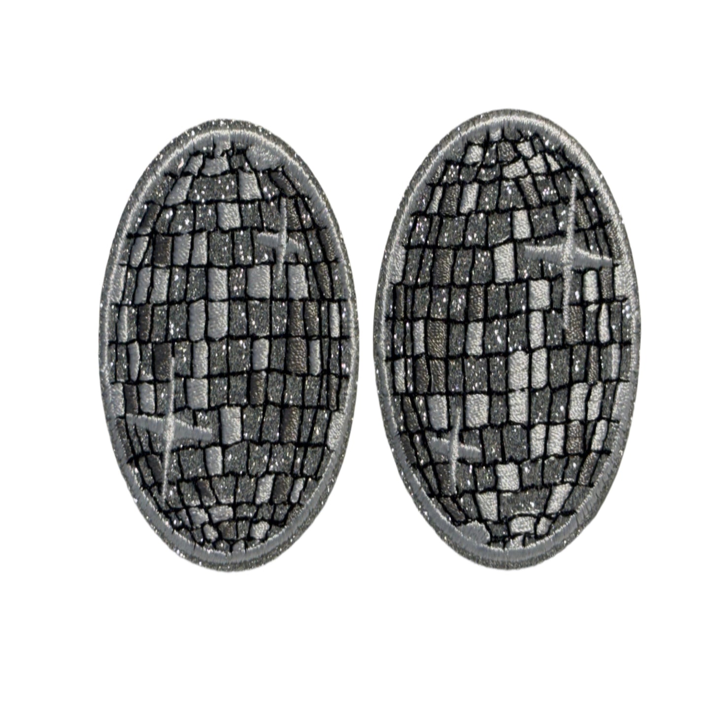 Silver Disco Ball Patch
