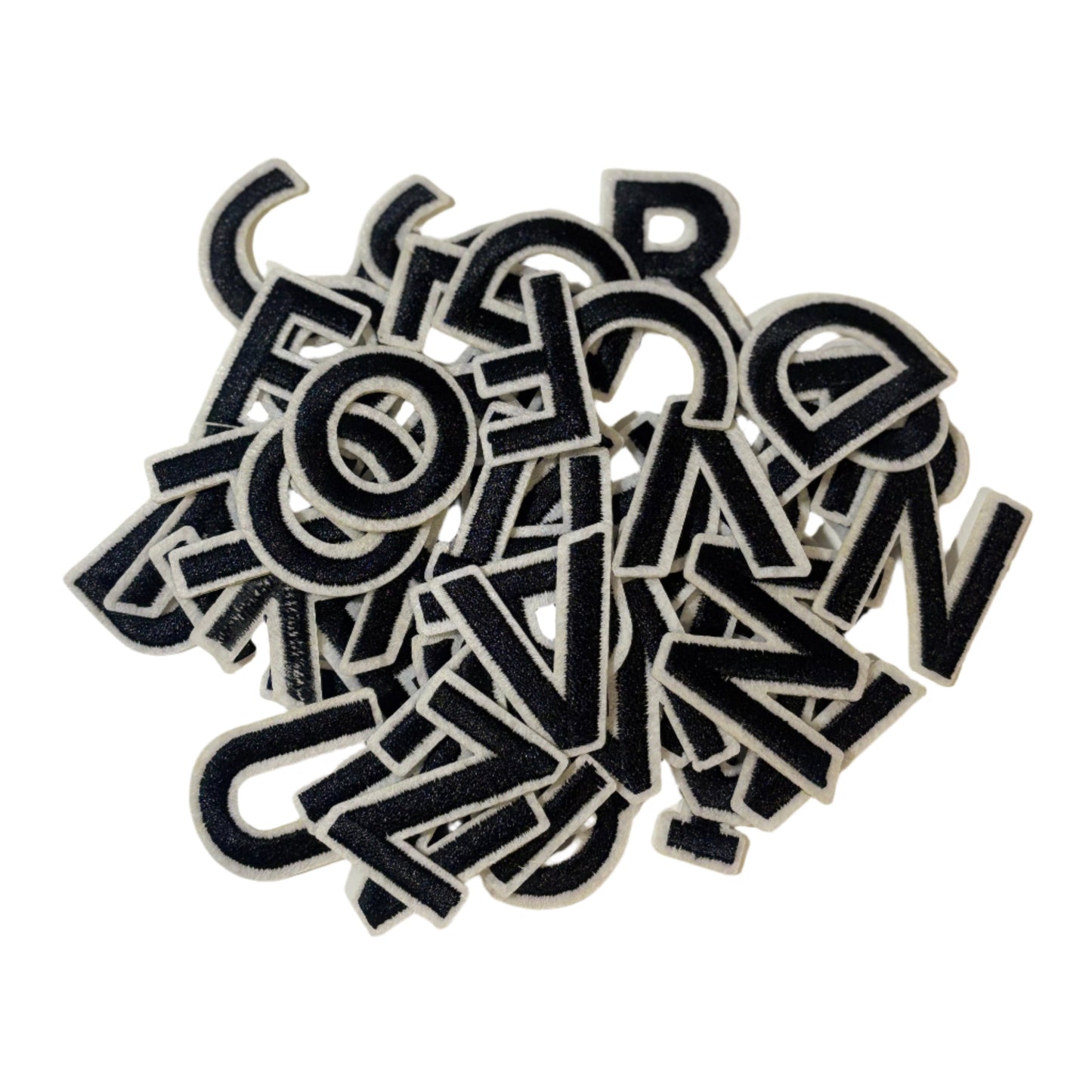 Letter Patches- Black