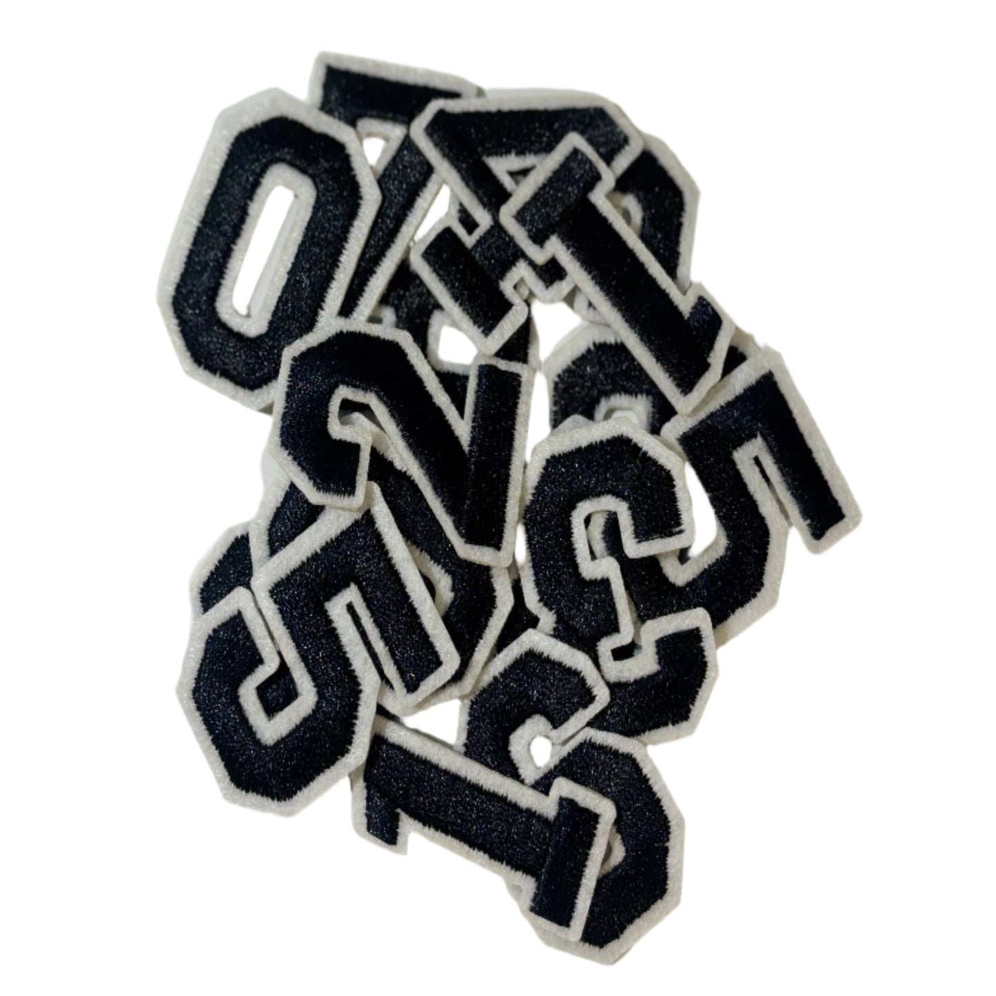 Number Patches- Black