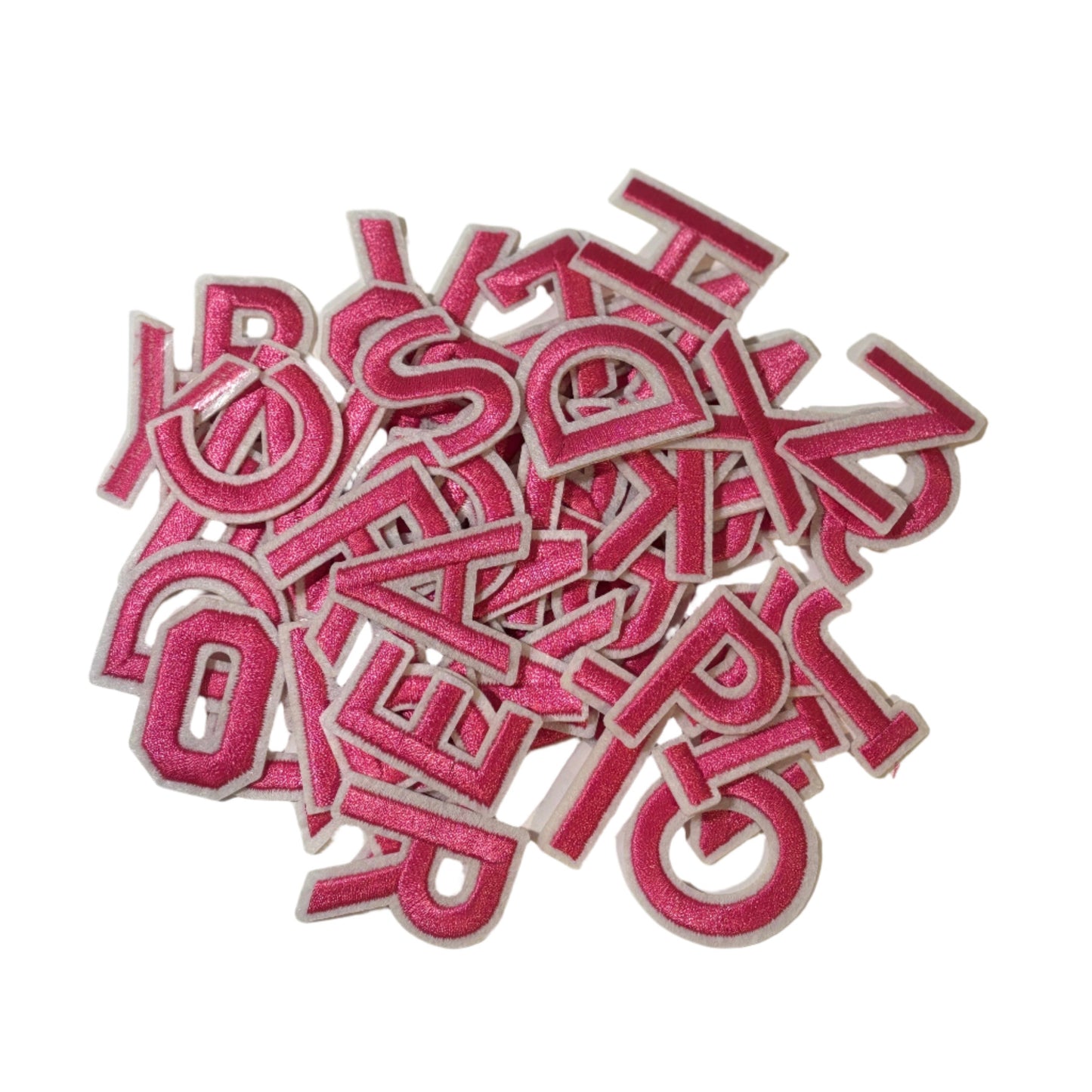 Letter Patches- Pink