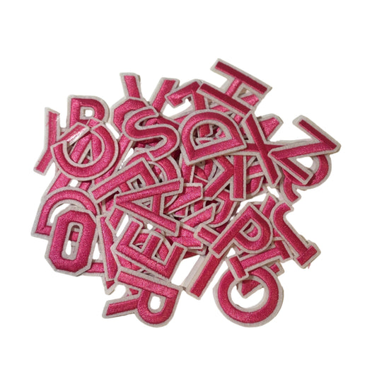Letter Patches- Pink