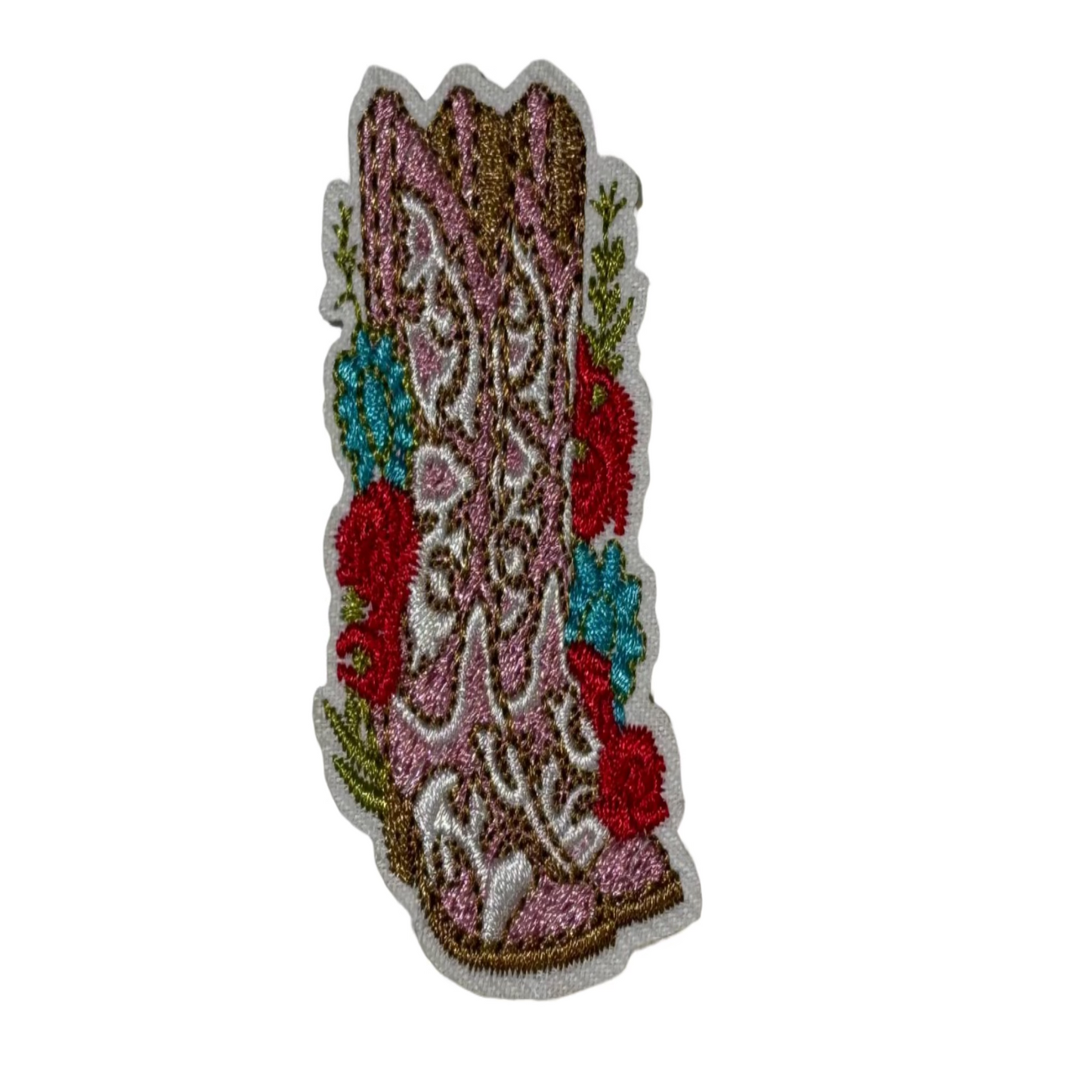 Floral Fiesta Cowboy Boots Floral Patch