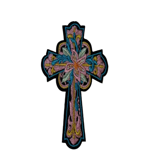 Floral Cross Patch