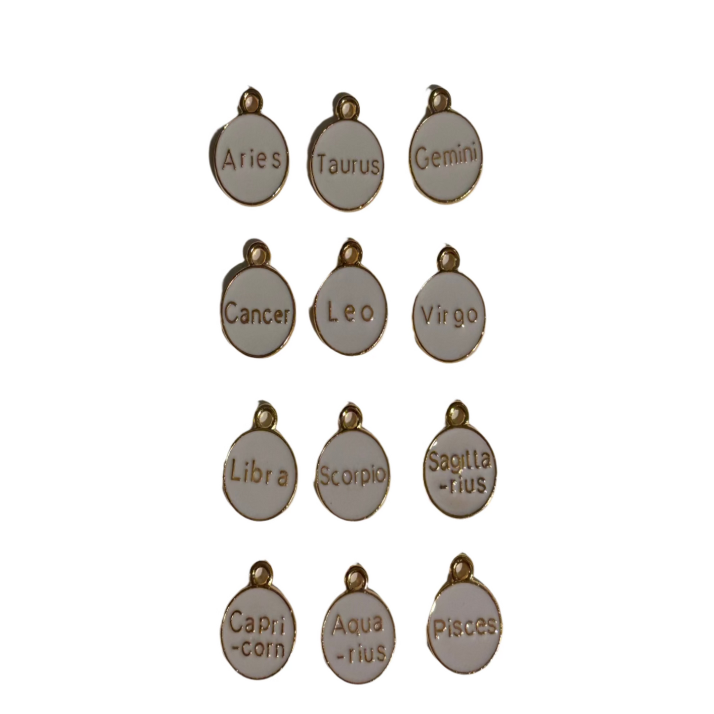 White Zodiac Charm