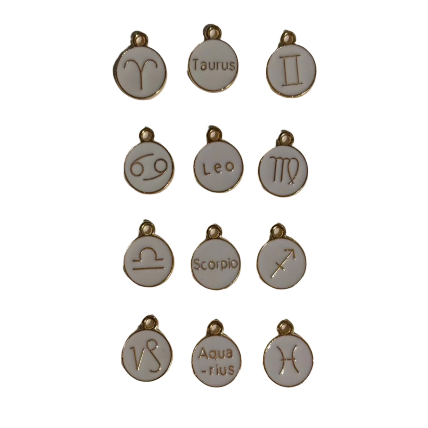 White Zodiac Charm