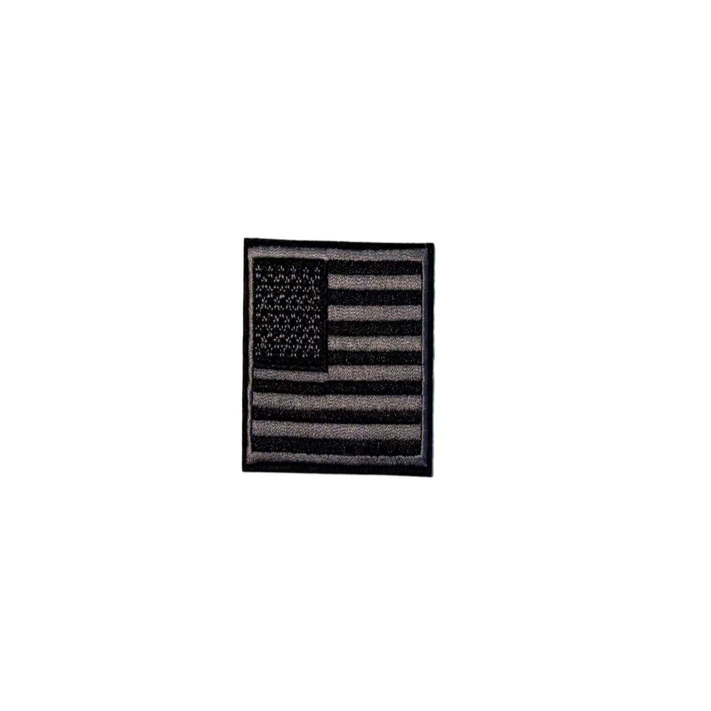 American Flag Patch- B & W